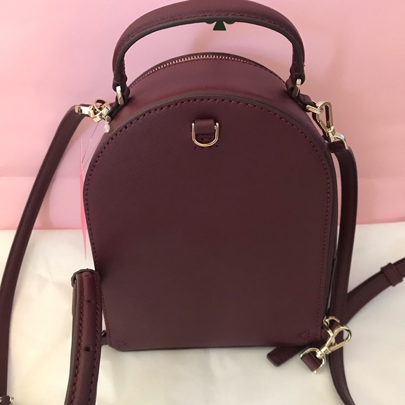 Mini Backpack Kate Spade convertible cherrywood - Picture 4 of 8